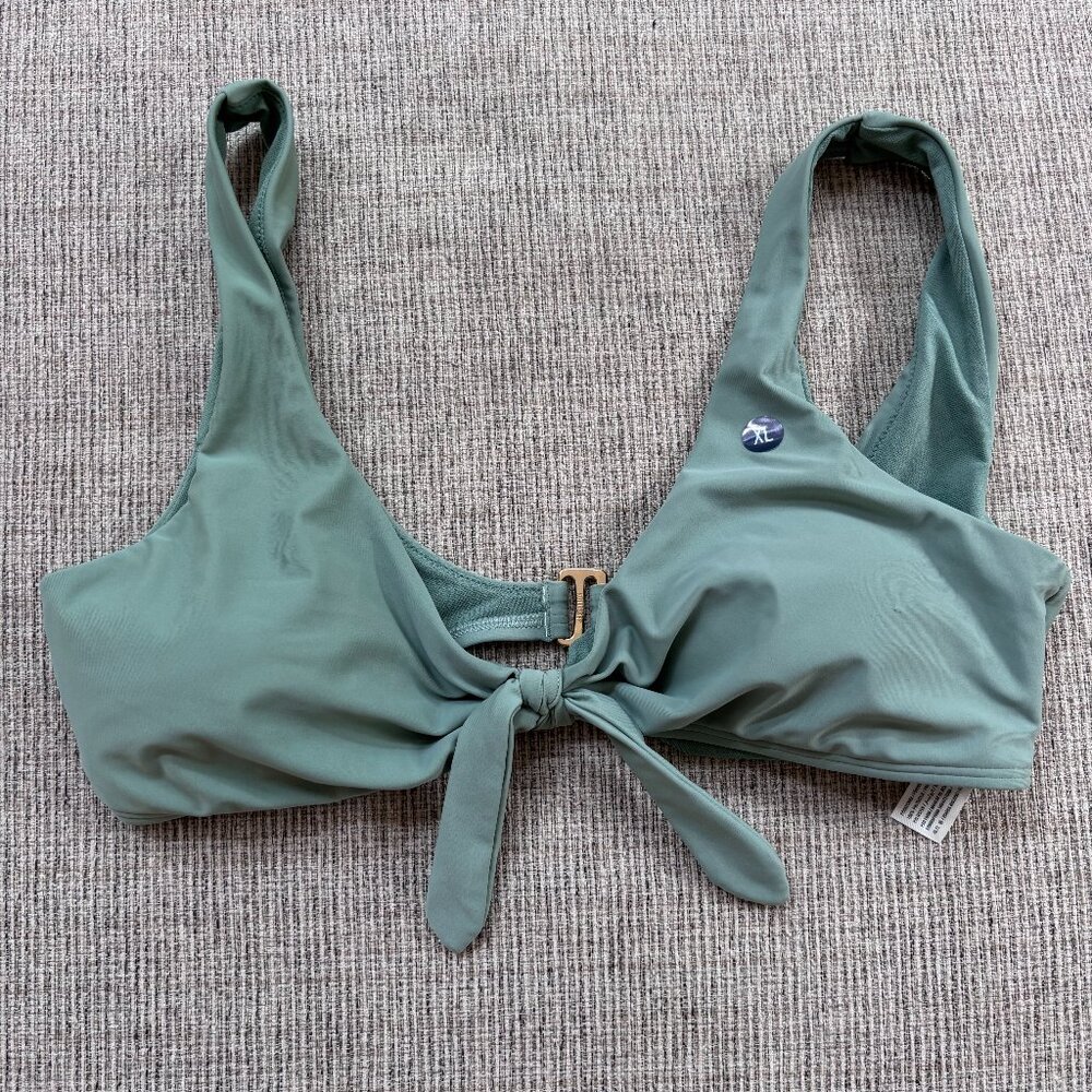 Hollister Front Tie Bikini Top